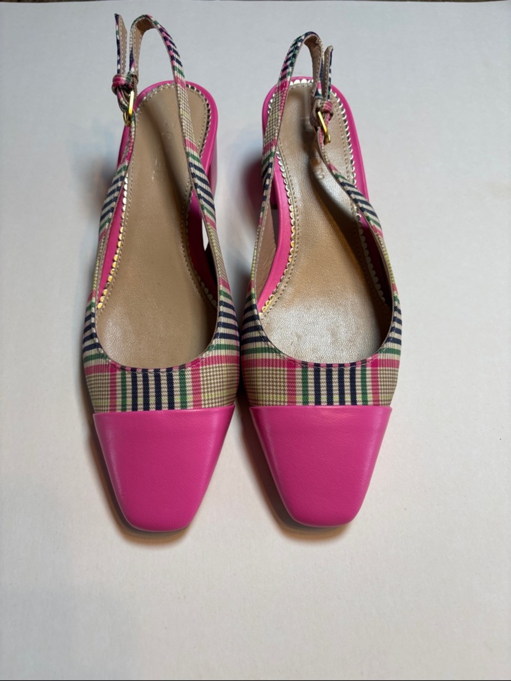 Boden Pink Ailsa Block Heel Slingbacks Shoes Women Size 37